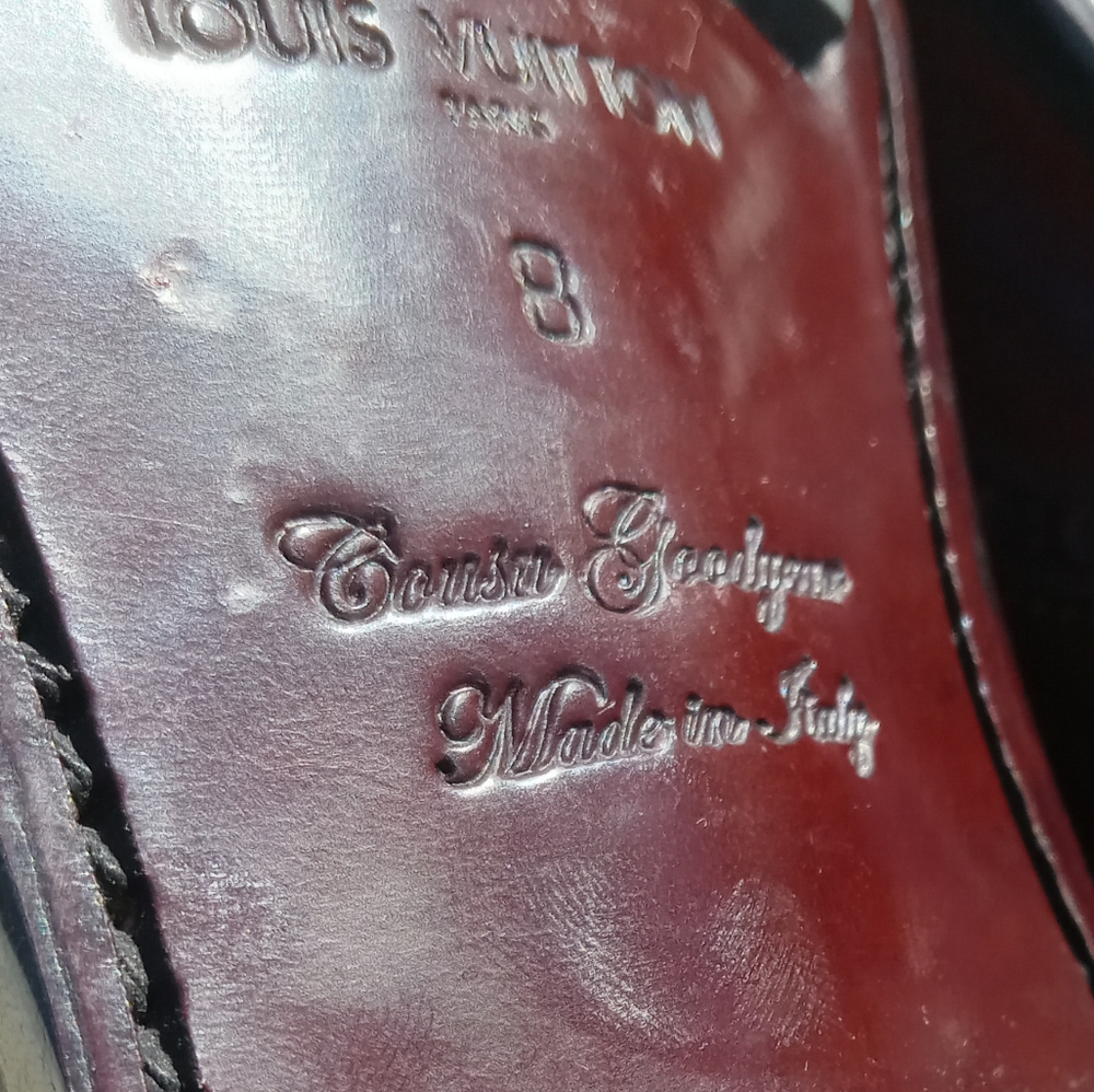 LOUIS VUITTON MENS SIZE 8 Cousu Goodyear